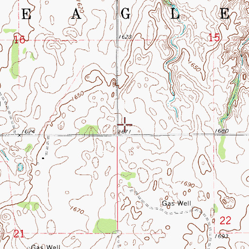 Topographic Map of Township of Eagle, OK