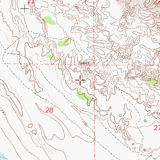 Topographic Map of Township of Waynoka, OK