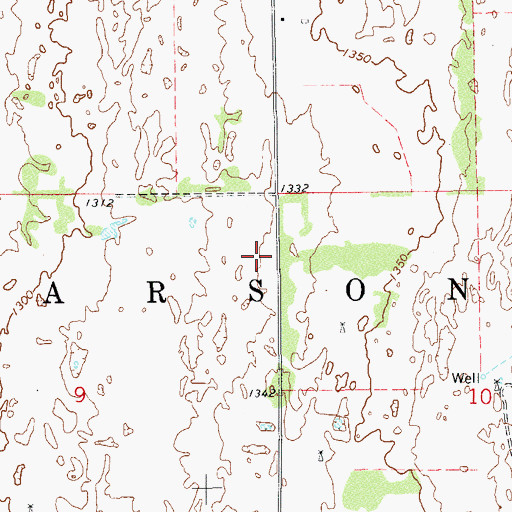 Topographic Map of Township of Parsons, OK