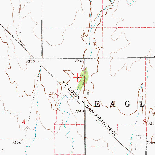 Topographic Map of Township of Eagle Chief, OK