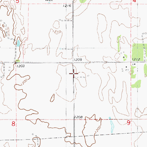 Topographic Map of Township of Cimarron, OK
