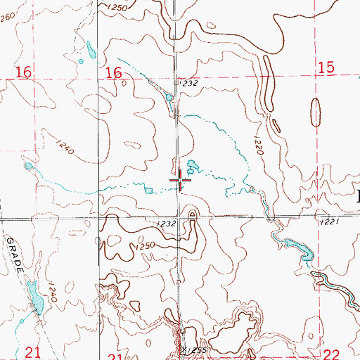 Topographic Map of Township of Flynn, OK