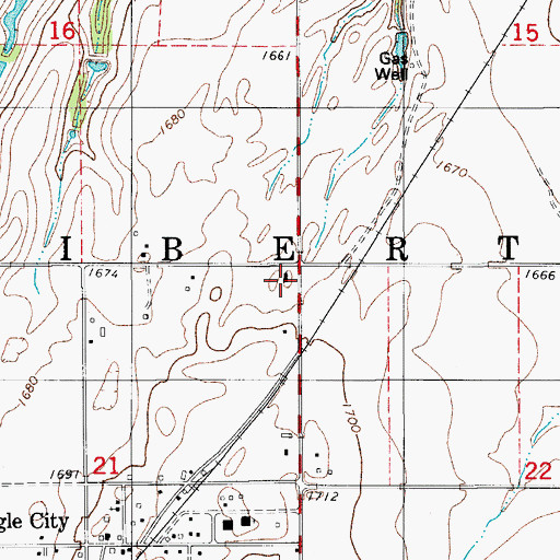Topographic Map of Township of Liberty, OK