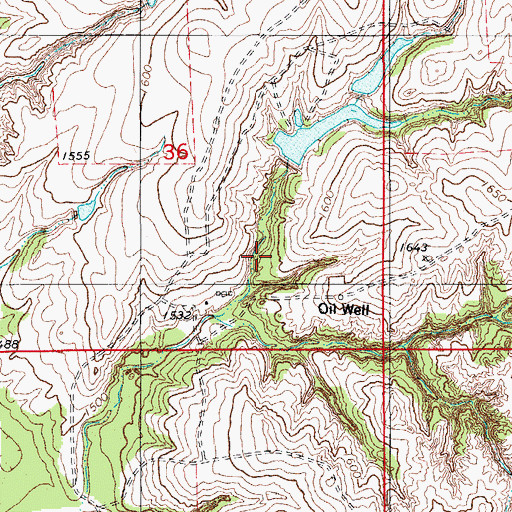 Topographic Map of Township of Logan, OK
