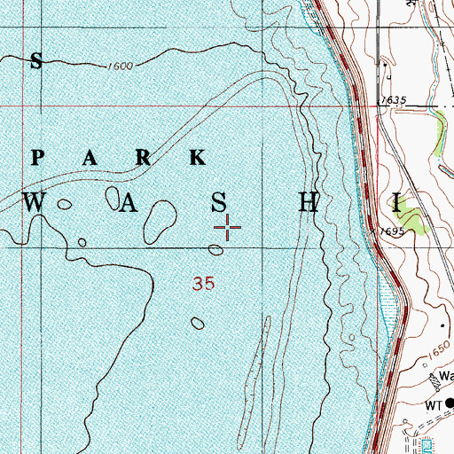 Topographic Map of Township of Washita, OK