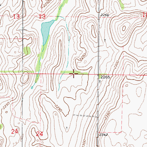 Topographic Map of Township of Irwin, OK