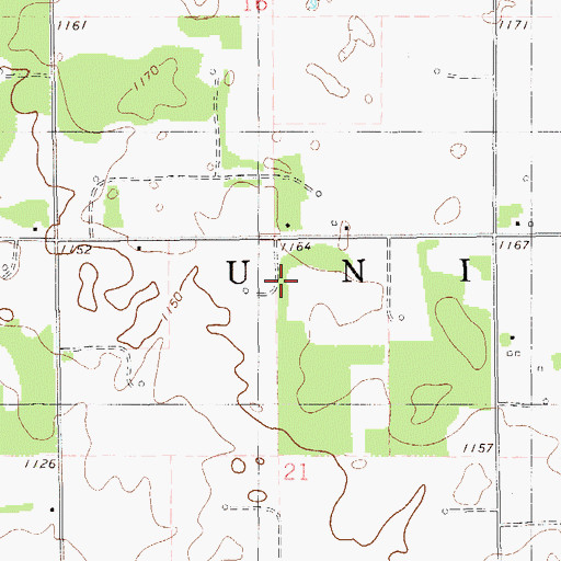 Topographic Map of Township of Union, OK