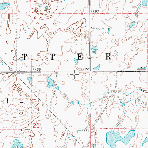Topographic Map of Township of Otter, OK