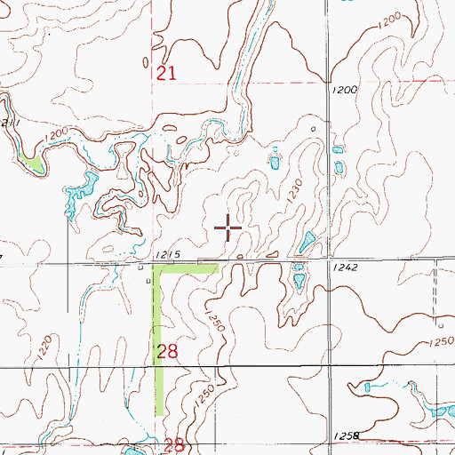 Topographic Map of Township of Altona, OK