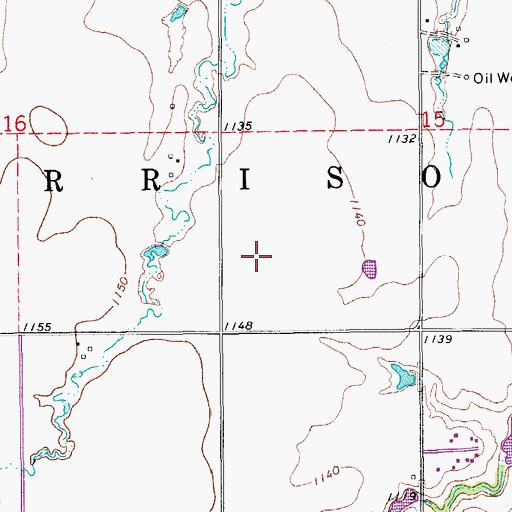 Topographic Map of Township of Harrison, OK