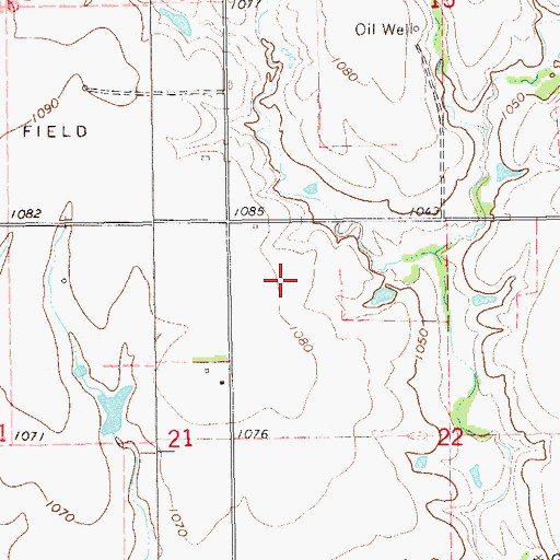 Topographic Map of Township of Noble, OK