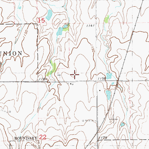 Topographic Map of Township of Union, OK