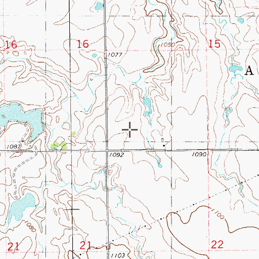 Topographic Map of Township of Allison, OK