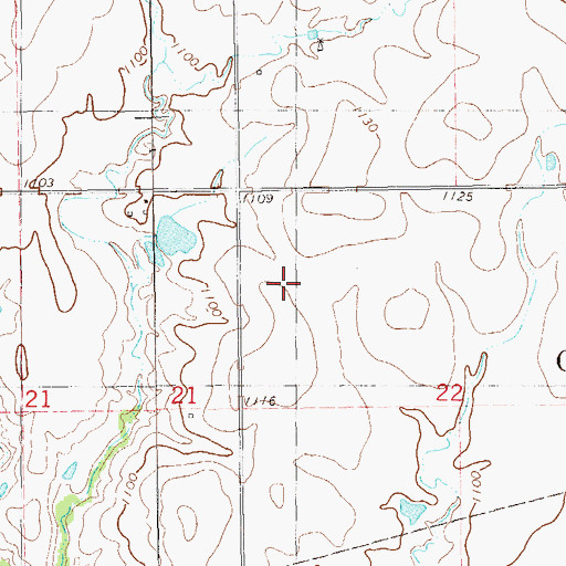Topographic Map of Township of Otter, OK