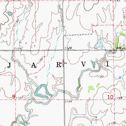 Topographic Map of Township of Jarvis, OK
