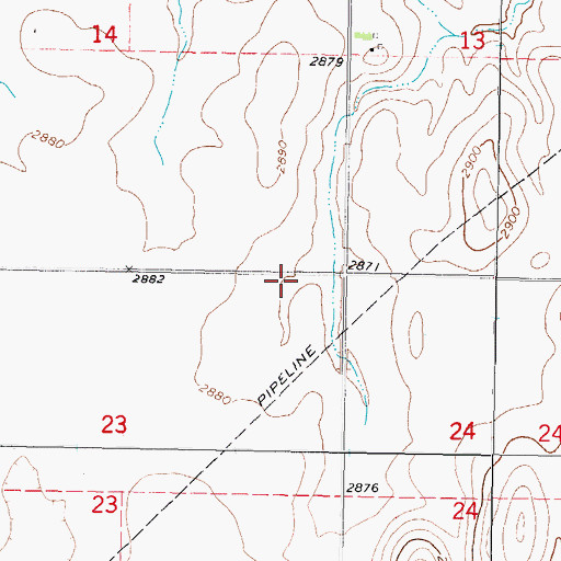 Topographic Map of Township of Beaver South, OK