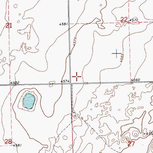 Topographic Map of Township of Wheeless, OK