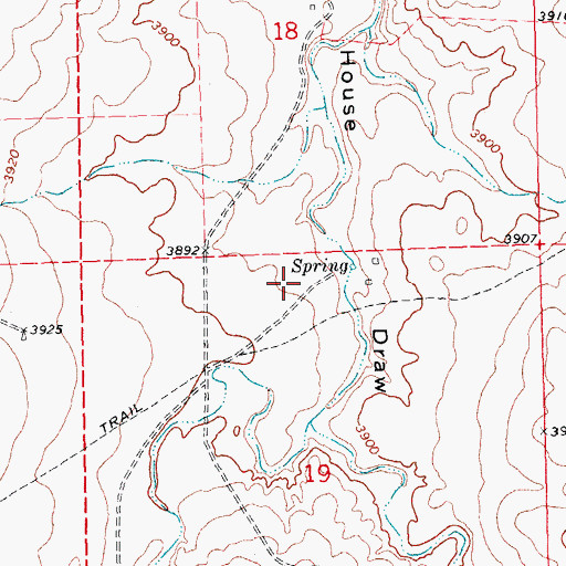 Topographic Map of Township of Garrett, OK