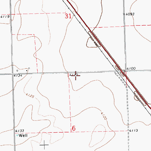 Topographic Map of Township of Cleveland, OK