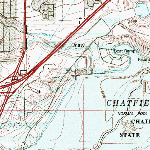 Topographic Map of Deer Creek, CO