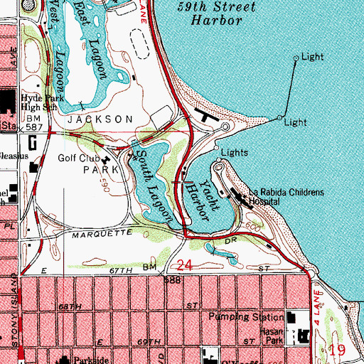 Topographic Map of Agriculture Building (historical), IL