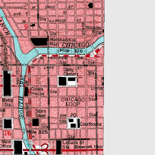 Topographic Map of Alfred Adler Institute of Chicago, IL