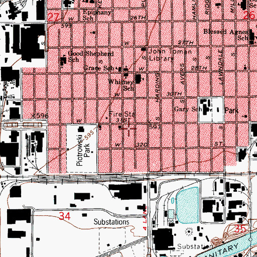 Topographic Map of Apostolic Church of Jesus Christ, IL
