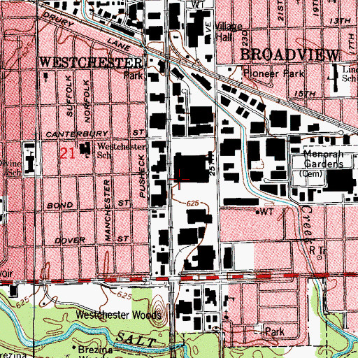 Topographic Map of Architectural Metal Trainee School, IL