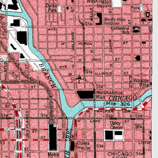 Topographic Map of Assumption Roman Catholic Church, IL