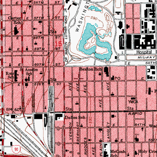Topographic Map of Bright Ideal Day Care Center, IL
