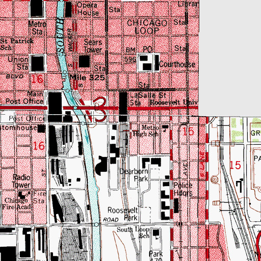 Topographic Map of Brock and Rankin Building, IL