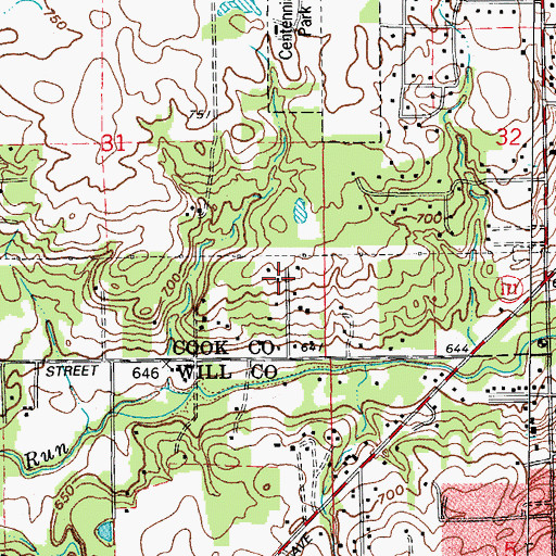 Topographic Map of Cache Lake, IL
