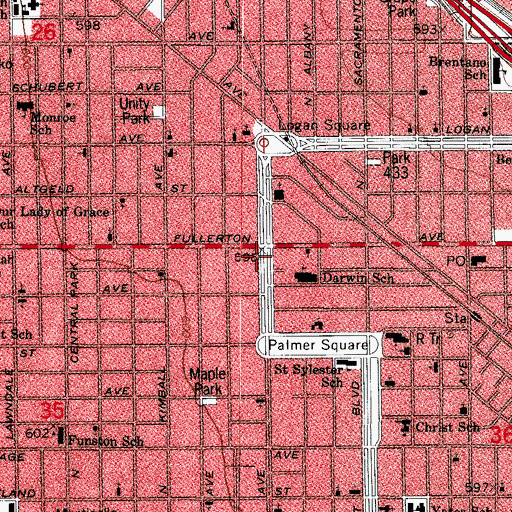 Topographic Map of Chicago Norske Club, IL