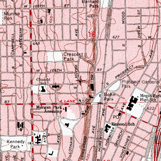 Topographic Map of Church of the Mediator, IL