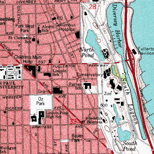 Topographic Map of The Cobden, IL