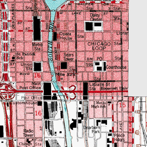 Topographic Map of College of Automation, IL