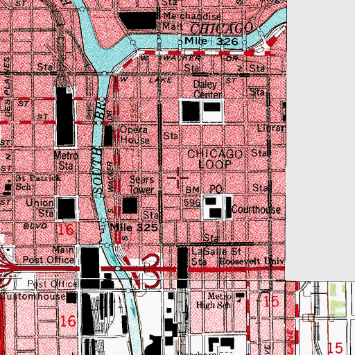 Topographic Map of Cornell University, IL