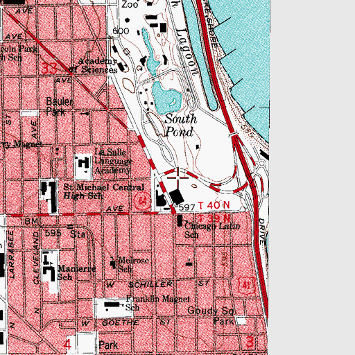 Topographic Map of Couch Mausoleum, IL