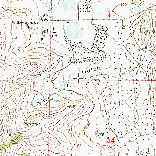 Topographic Map of Willowbrook Arena, CO