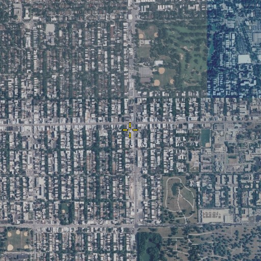 Aerial/Satellite Image of Devon Karate School, IL