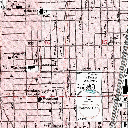 Topographic Map of Disciples of Christ Bible Mission, IL