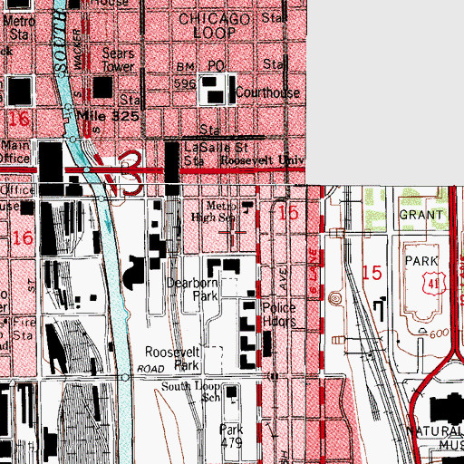 Topographic Map of Donohue Building, IL