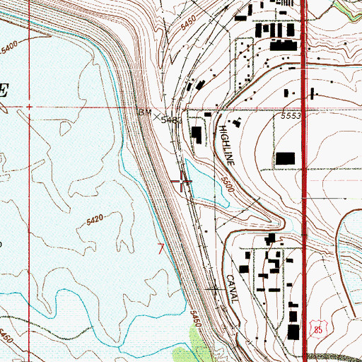 Topographic Map of Spring Gulch, CO
