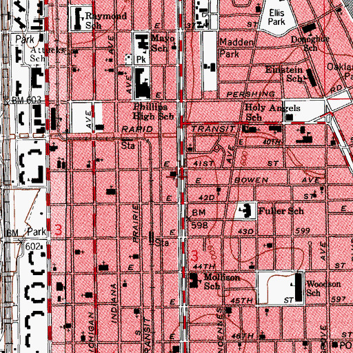 Topographic Map of Driskell Tutoring Center, IL