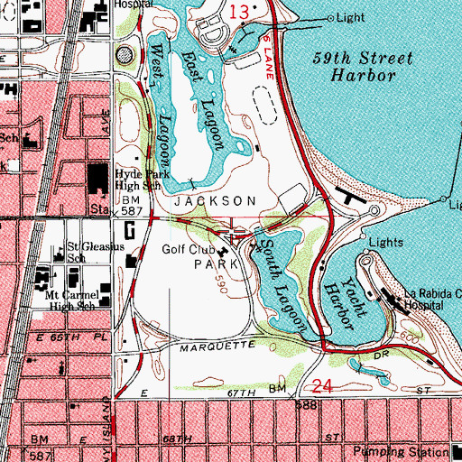 Topographic Map of Electricity Building (historical), IL