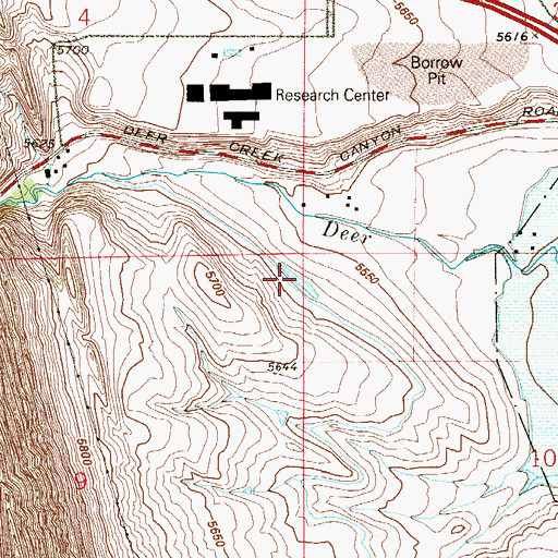 Topographic Map of Fairview Ditch, CO