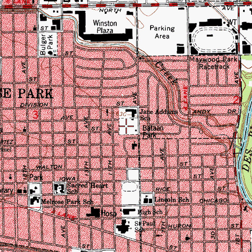 Topographic Map of Bataan Park, IL