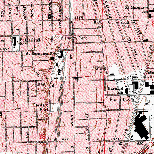 Topographic Map of Bethany Union Church, IL