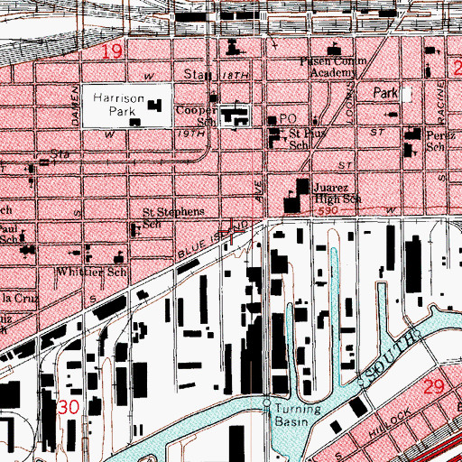 Topographic Map of Bethesda Temple Spanish Assemblies of God Church, IL