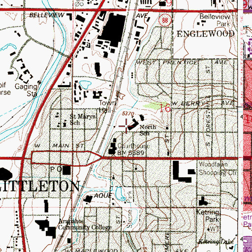 Topographic Map of The Village for Early Childhood Education, CO